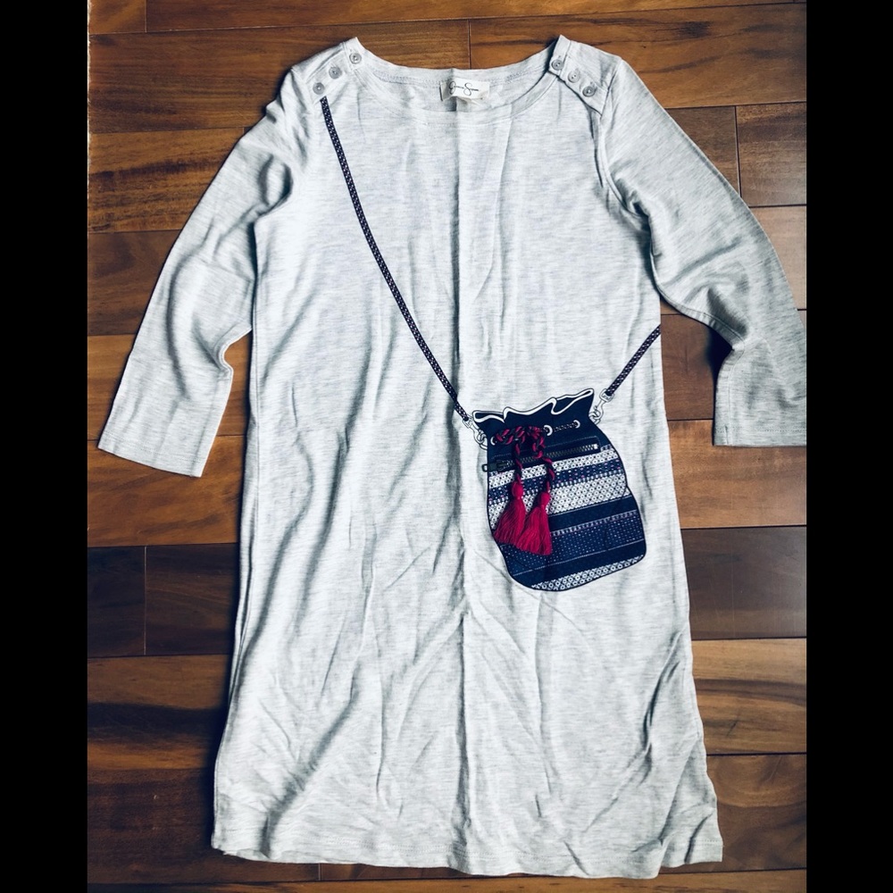 Jessica Simpson girls long sleeve jersey dress